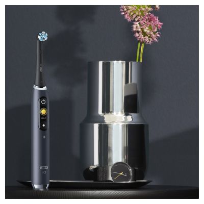 9. Oral-B iO 80363731 szczoteczka elektryczna Dorosły Obrotowo-pulsacyjna szczoteczka do zębów Czarny, Srebrny