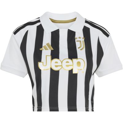 2. Koszulka damska adidas Juventus 26/27 Home Cropped Jersey biało-czarna KB8878