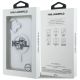 8. Etui Karl Lagerfeld IML Glitter Karl & Choupette Sketch Logo MagSafe do iPhone 16 - przezroczyste