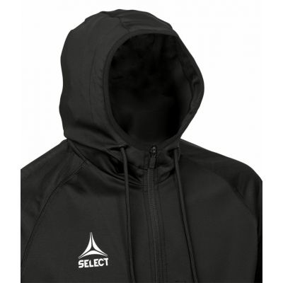 2. Bluza piłkarska treningowa rozpinana z kapturem SELECT Monaco czarna v24