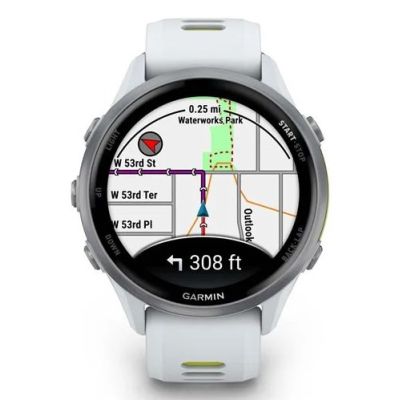 10. Zegarek sportowy Garmin Forerunner 970 Whitestone/Amp Yellow