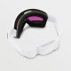 4. Gogle snowboardowe Volcom Garden Matte White/Pink Chrome ochrona UV różowe (VG0122101)