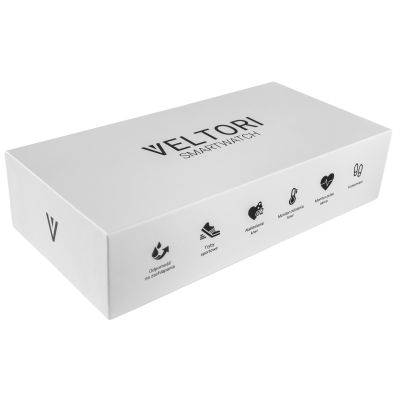 19. Smartwatch VELTORI VT110-1 Czarny Pasek Silikonowy