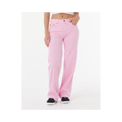 Spodnie RIP CURL AGGIE RELAXED JEANS różowe