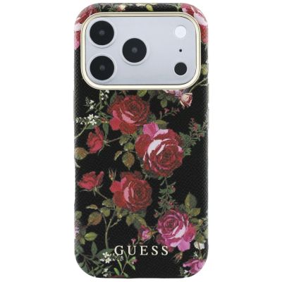 3. Etui Guess Blossom Roses Print MagSafe na iPhone 18 Pro Max / 17 Pro Max - czarne