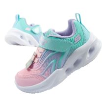 Skechers buty sportowe dziecięce Color Breeze LED dla dziewczynki turkusowe