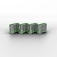 2. Lindy 40451 bloker portów Blokada portu + klucz USB Typu-A Zielony Kopolimer akrylonitrylo-butadieno-styrenowy (ABS) 5 szt.