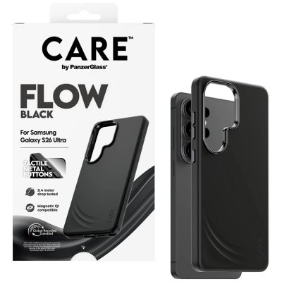 5. Etui CARE by PanzerGlass Flow Black Qi anSamsung Galaxy S26 Ultra - czarne