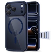 Etui Tech-Protect Magpeak Magsafe CC na iPhone 17 Pro Max - przezroczysto-granatowe