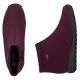 5. Wodoodporne botki damskie ocieplane bordowe Rieker TEX 98251-35