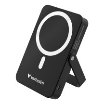 Verbatim Charge 'n' Go Magnetic Wireless Litowo-polimerowy (LiPo) 10000 mAh Bezprzewodowe ładowanie Czarny