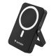 Verbatim Charge 'n' Go Magnetic Wireless Litowo-polimerowy (LiPo) 10000 mAh Bezprzewodowe ładowanie Czarny