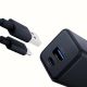 4. Ładowarka sieciowa 3mk Hyper GaN Charger 20W QC4+ PD PPS USB-C USB-A - czarna