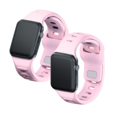 7. Pasek silikonowy 3mk Silicone Watch Strap do Apple Watch 38 / 40 / 41 mm - różowy