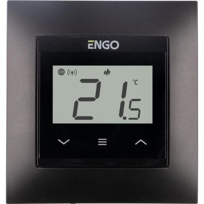 ENGO Controls E55-B - Internetowy, podtynkowy regulator temperatury do ramki 55x55, Wi-F