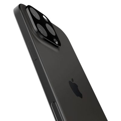 3. Osłona aparatu Spigen Optik.tR Camera Protector na iPhone 14 Pro / Pro Max / 15 Pro / Pro Max  / 16 Pro / Pro Max- czarna 2 szt.
