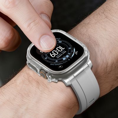 12. Etui ochronne AMAZINGTHING Minimal na Apple Watch UItra 3 49 mm - przezroczyste