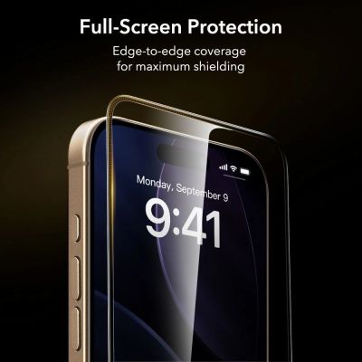9. Szkło hartowane ESR UltraFit Armorite Pro na iPhone 17 Pro Max - przezroczyste