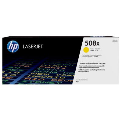 90. HP 508X oryginalny wkład laserowy o dużej pojemności, żółty