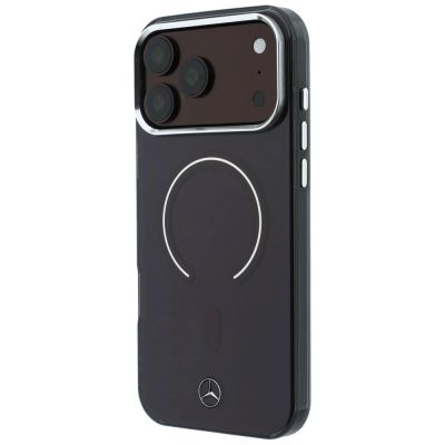 2. Etui Mercedes Double Layer Iconic Logo MagSafe na iPhone 18 Pro Max / 17 Pro Max - burgundowe