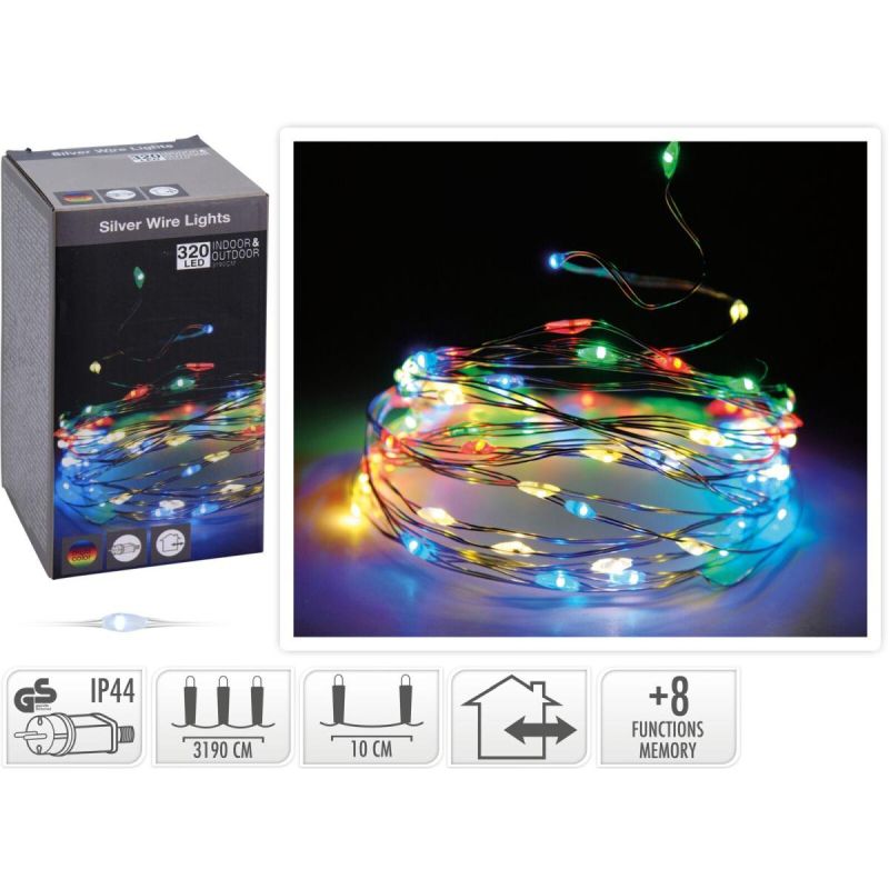 15. LAMPKI DRUCIKI GIRLANDA 320 LED MULTIKOLOR