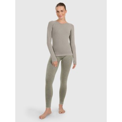 4. Longsleeve slim do jogi i pilatesu szybkoschnący damski 4F 4FWAW25TFLOF429-41A