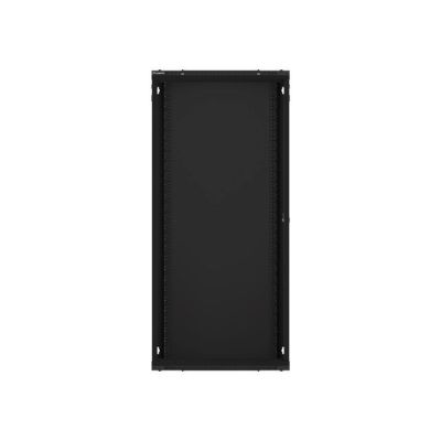9. Szafa jednosekcyjna Lanberg WF01-6627-10B (27U; 1300mm / 600mm / 600 mm; wisząca; Szklane; 19''; kolor czarny)