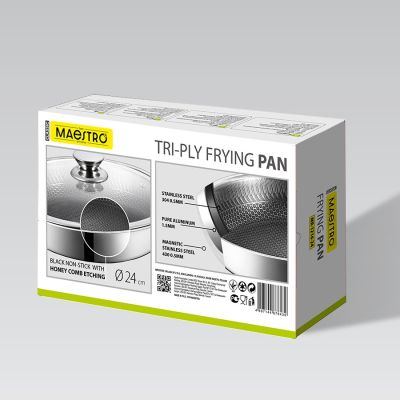 6. Patelnia z pokrywką 24cm MR-1216-24 MAESTRO