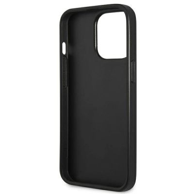 7. Etui Guess Saffiano 4G Small Metal Logo na iPhone 13 Pro / 13  6,1" - czarne