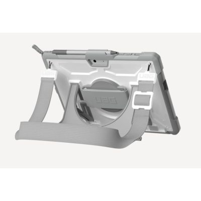 3. UAG Plasma - obudowa ochronna z podstawką i paskiem na ramię i dłoń do Microsoft Surface Go 1/2/3/4 G (wersja OEM) (white/gray)