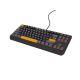 GENESIS Thor 230 TKL klawiatura Gaming USB + RF Wireless + Bluetooth QWERTY Czarny, Szary, Pomarańczowy