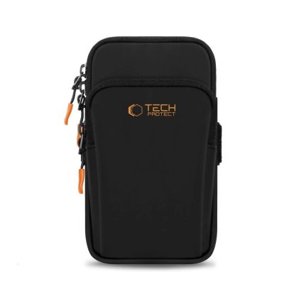2. Etui Tech-Protect M7 Universal Sport Armband - czarno-pomarańczowa