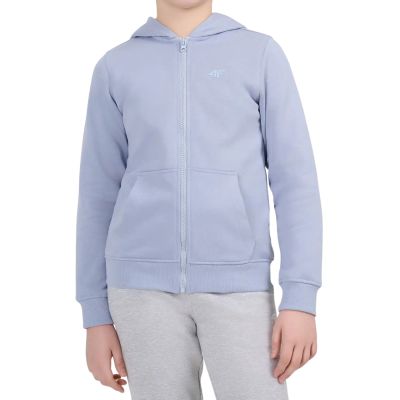 Bluza dla dziewczynki 4F F2765 jasnoniebieska 4FJWAW26TSWSF2765 34S
