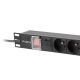 3. Listwa zasilająca Lanberg PDU-07E-0200-BK (16 A; 2m; kolor czarny)