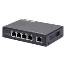 Intellinet 561617 przedłużacz sieciowy Nadajnik sieciowy Czarny 10, 100, 1000 Mbit/s
