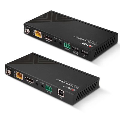 2. Extender LINDY 150m Cat.6 DisplayPort i USB KVM HDBaseT z IR/RS232