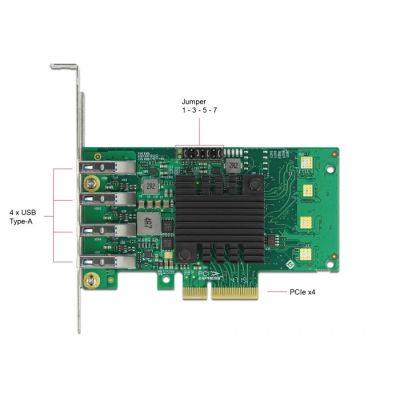 4. Odblokuj kartę PCI Express x4 do 4 x external