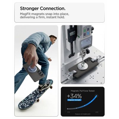 10. Etui Spigen Liquid Air Mag MagSafe na Samsung Galaxy S26 - szare