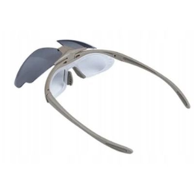 2. Okulary strzeleckie Wosport Tan - 3 wymienne wizjery, pasek
