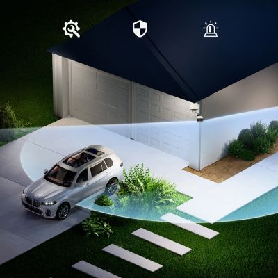 17. Kamera zewnętrzna Baseus Security X1 Pro Dual Camera 3K - biała