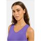 Koszulka damska Odlo PERFORMANCE X-LIGHT BL TOP v-neck singlet fioletowa