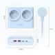 4. Listwa zasilająca Orico PDC25 25W 6w1 2x AC + 2x USB-A + 2x USB-C - niebieska