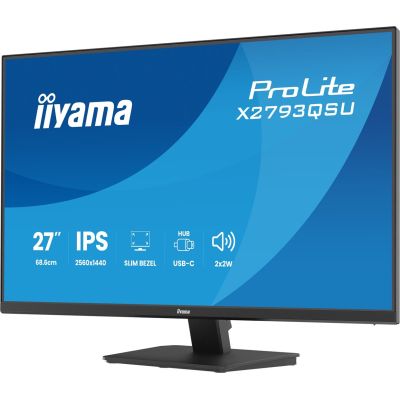 23. iiyama ProLite X2793QSU-B1 monitor komputerowy 68,6 cm (27") 2560 x 1440 px Quad HD LED Czarny