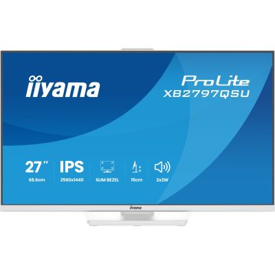 33. iiyama ProLite XB2797QSU-W1 monitor komputerowy 68,6 cm (27") 2560 x 1440 px Quad HD LED Biały
