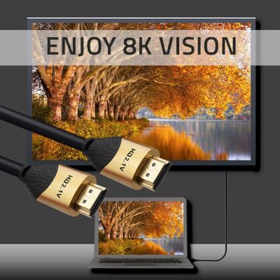 4. QOLTEC KABEL HDMI V2.1 ULTRA HIGH SPEED 8K | 60HZ | 28AWG | GOLD | 2M