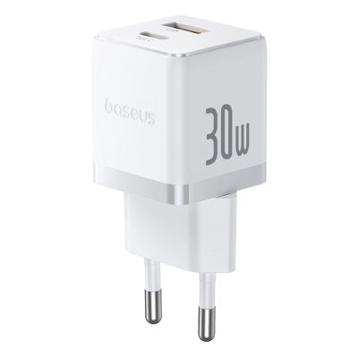 Ładowarka sieciowa Baseus Palm 30W USB-C USB-A - biała