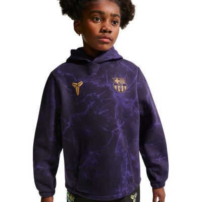 5. Bluza dla dzieci Nike FC Barcelona czarno-fioletowa IO4660 010
