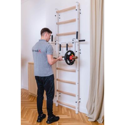 52. DRABINKA GIMNASTYCZNA Z REGULOWANYM METALOWYM DRĄŻKIEM 731W BENCHK