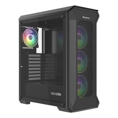 9. Obudowa NATEC Genesis Irid 505 ARGB NPC-1518 (ATX. Micro ATX. Mini ITX; kolor czarny)