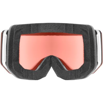 Uvex 5506651030 gogle do sportów zimowych Lustro Unisex Biały Cylindryczna (płaska) soczewka